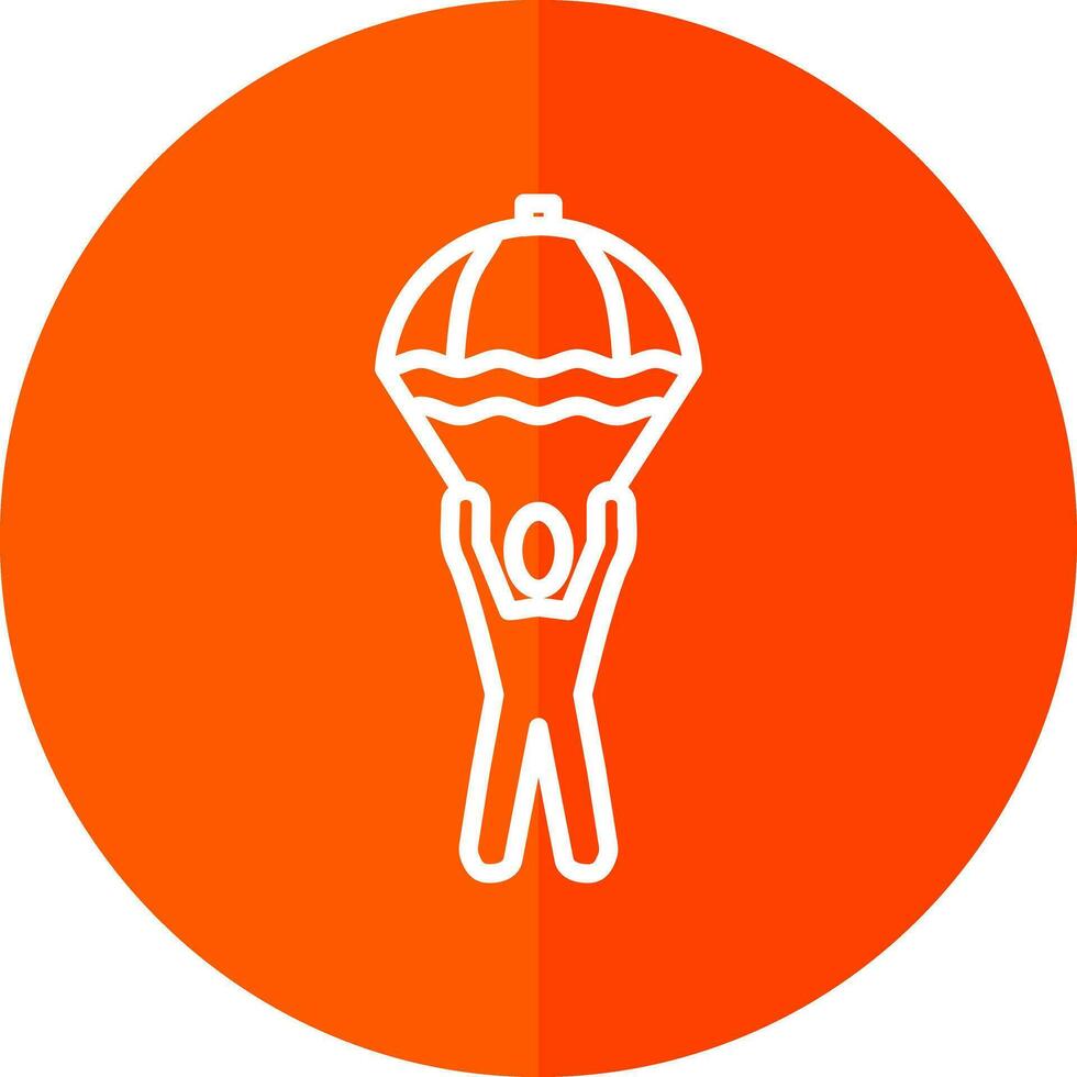 Skydiving Vector Icon Design