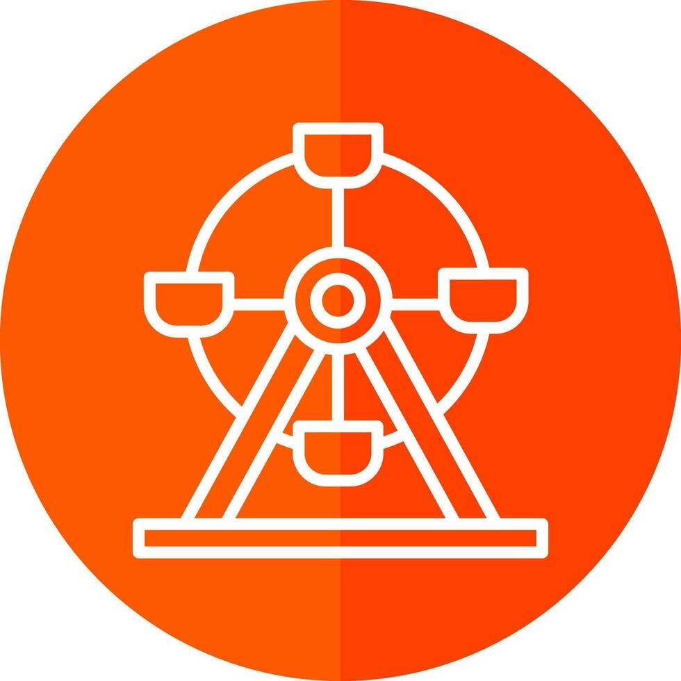 Ferris wheel Vector Icon Design