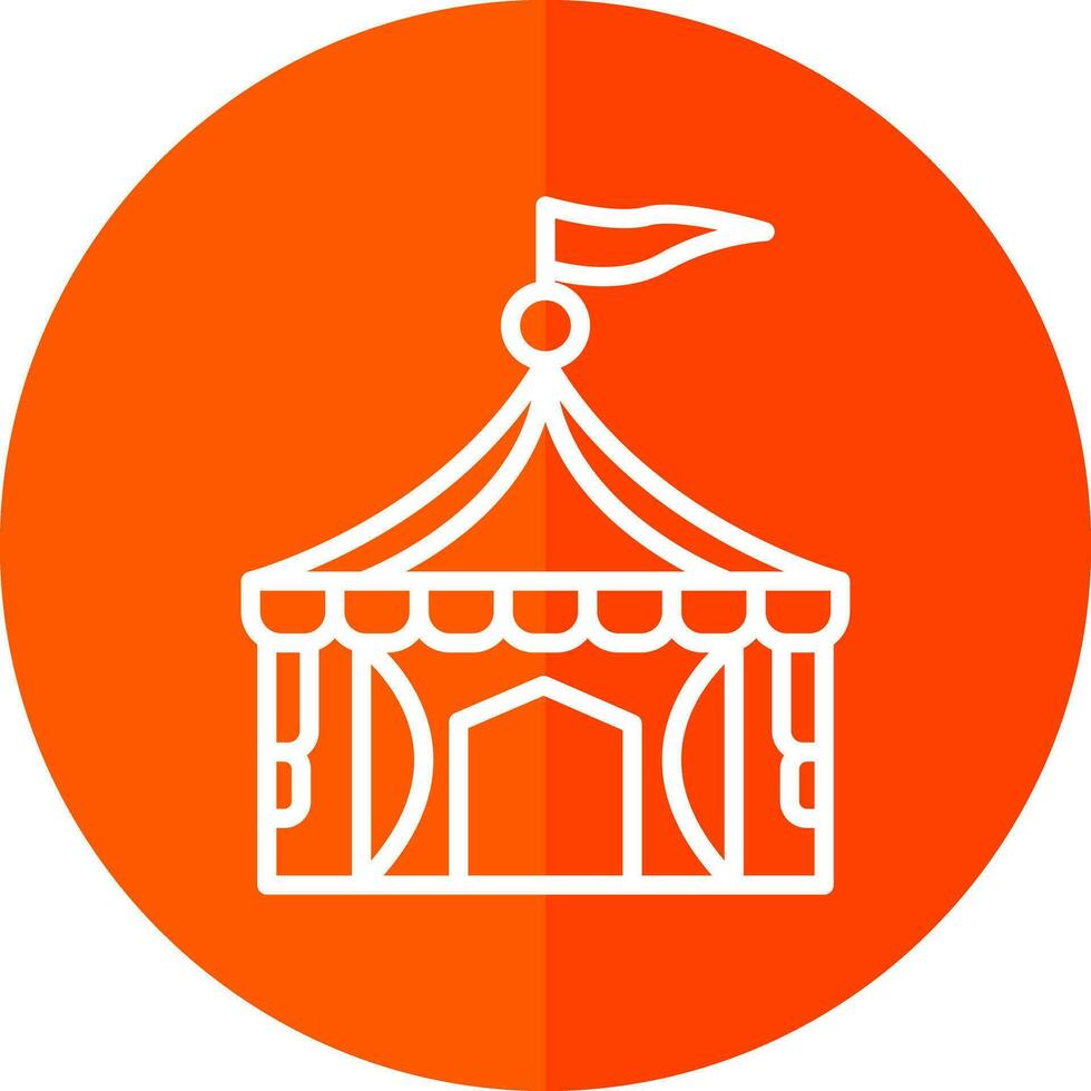 Circus tent Vector Icon Design