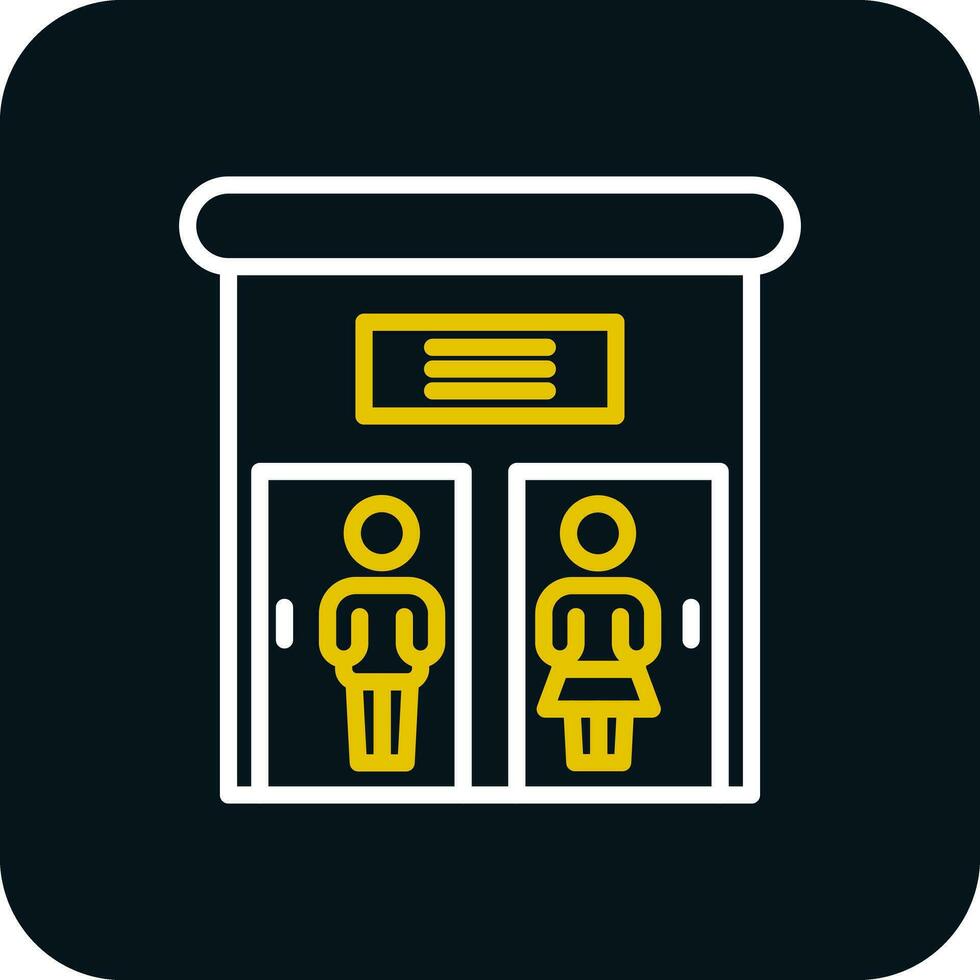 Public toilet Vector Icon Design