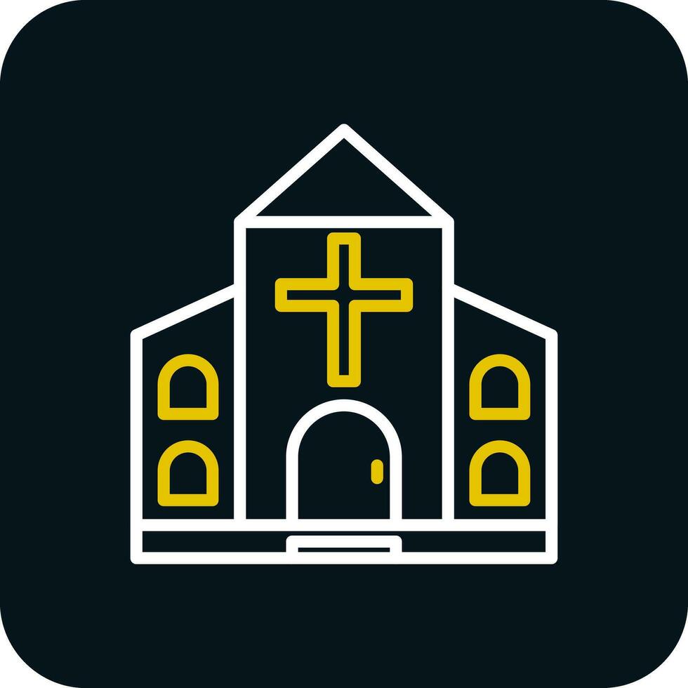 diseño de icono de vector de iglesia