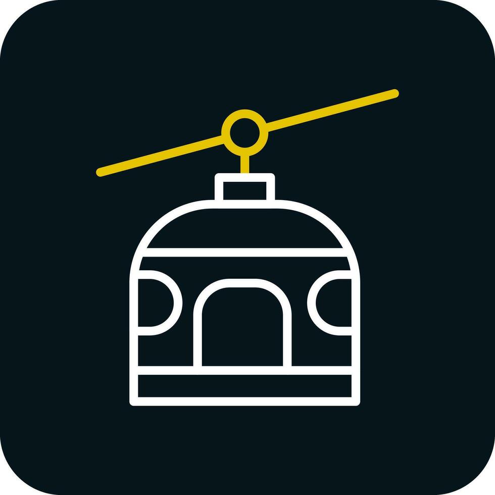 Chairlift Vector Icon Design