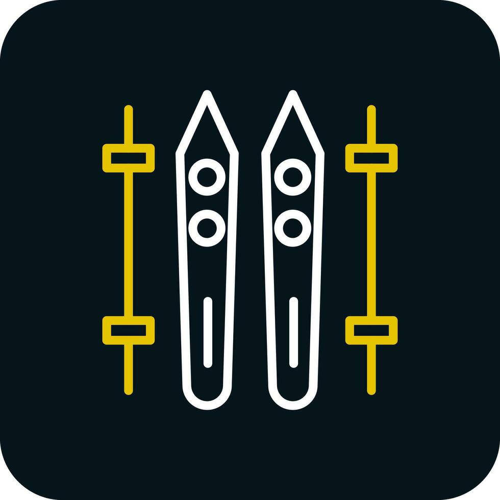 Ski Vector Icon Design