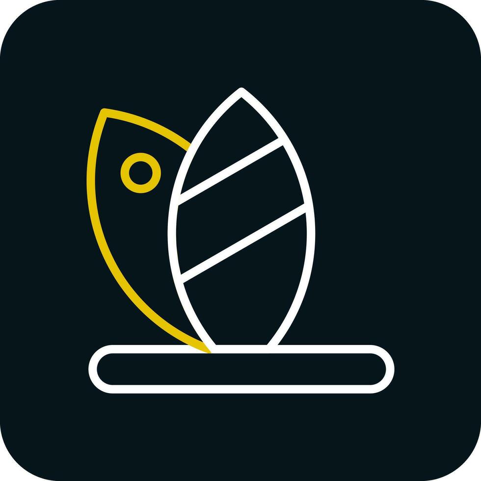 Surfboard Vector Icon Design