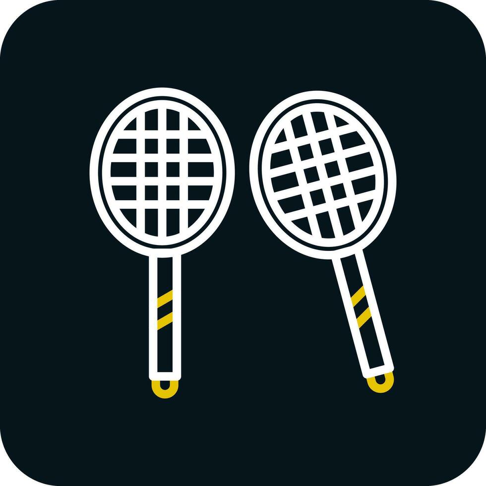 diseño de icono de vector de bádminton