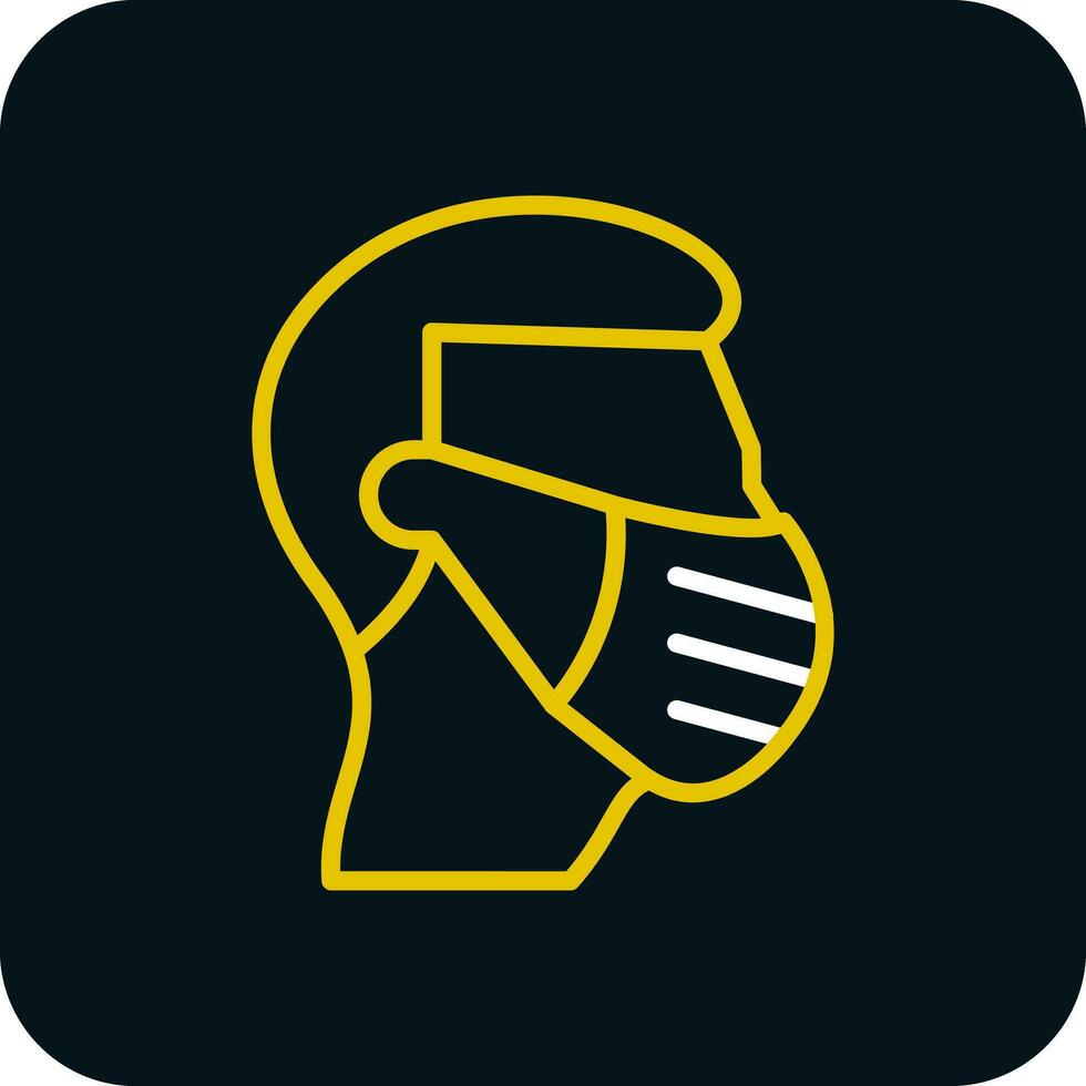 Face mask Vector Icon Design