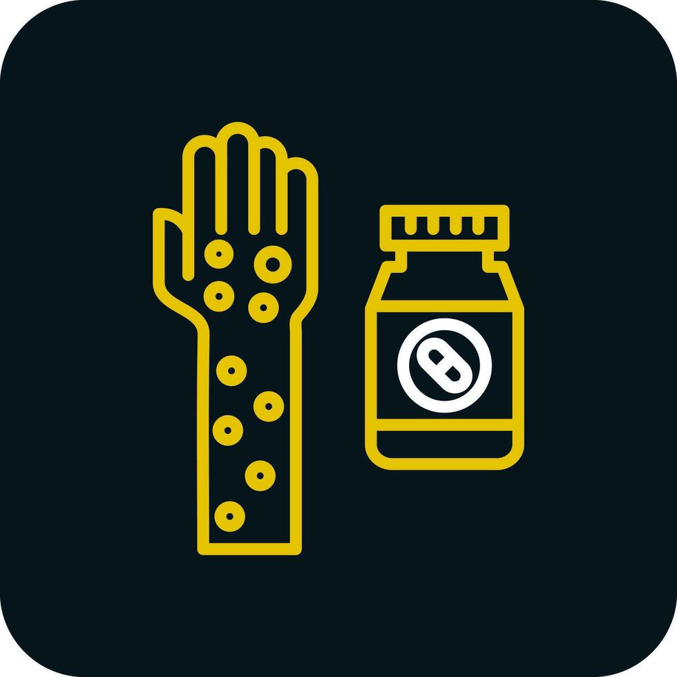 Drug allergy Vector Icon Design