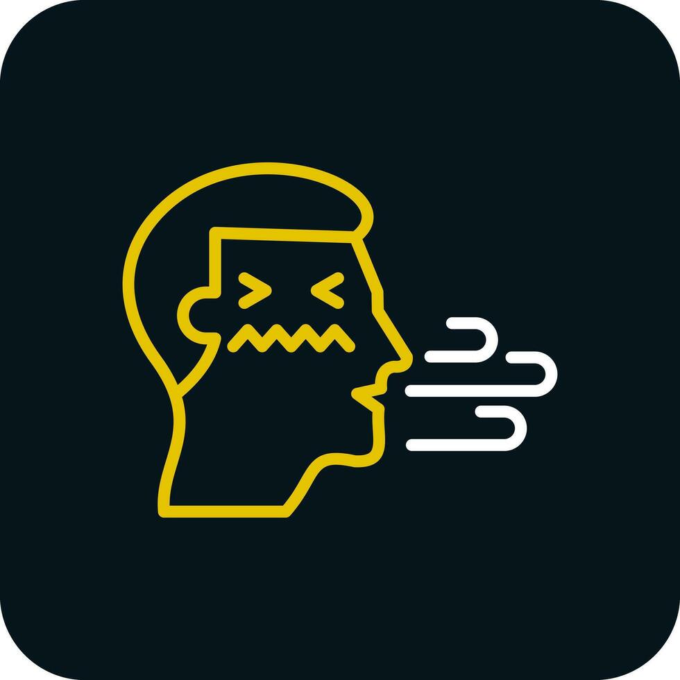 Bad breath Vector Icon Design