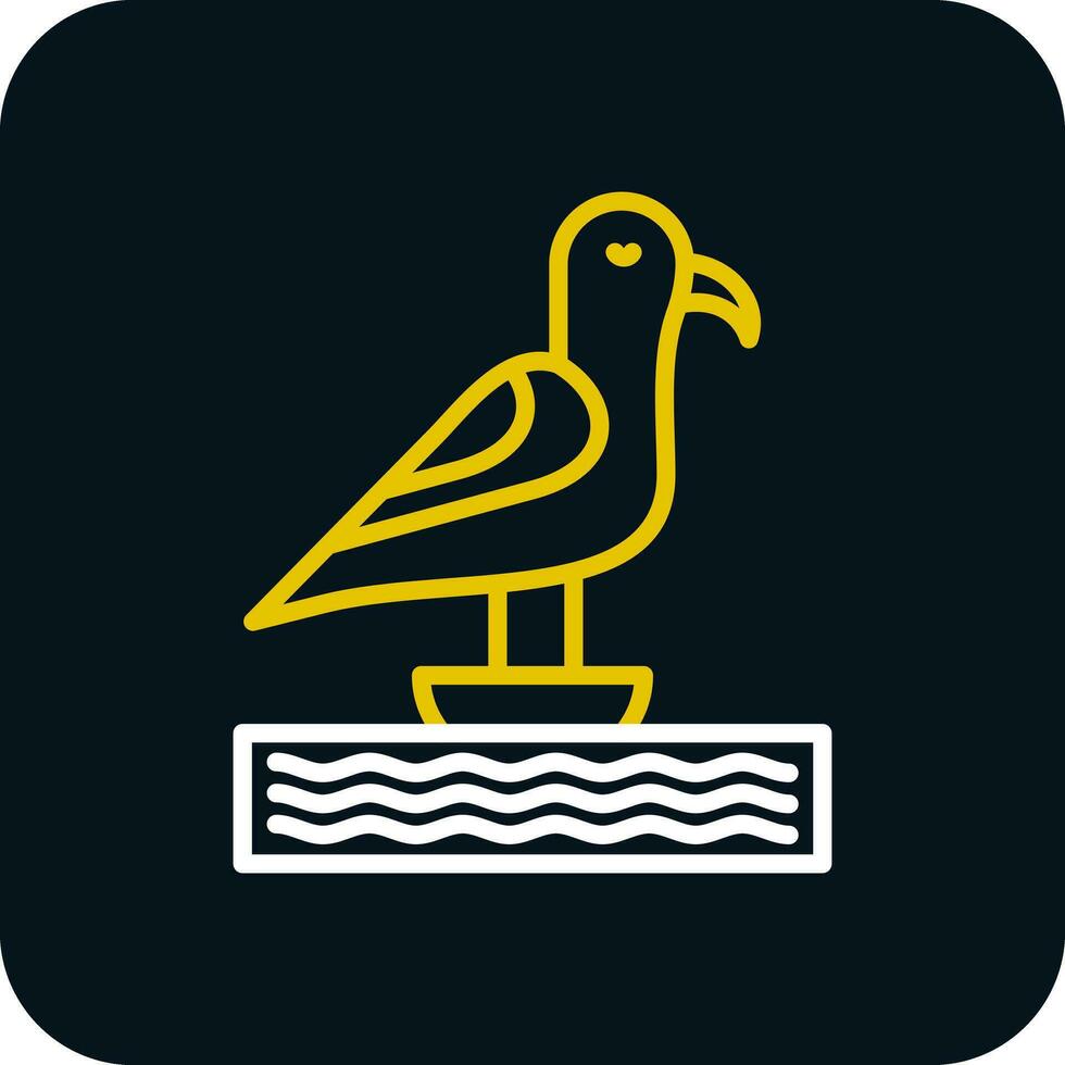 diseño de icono de vector de gaviota