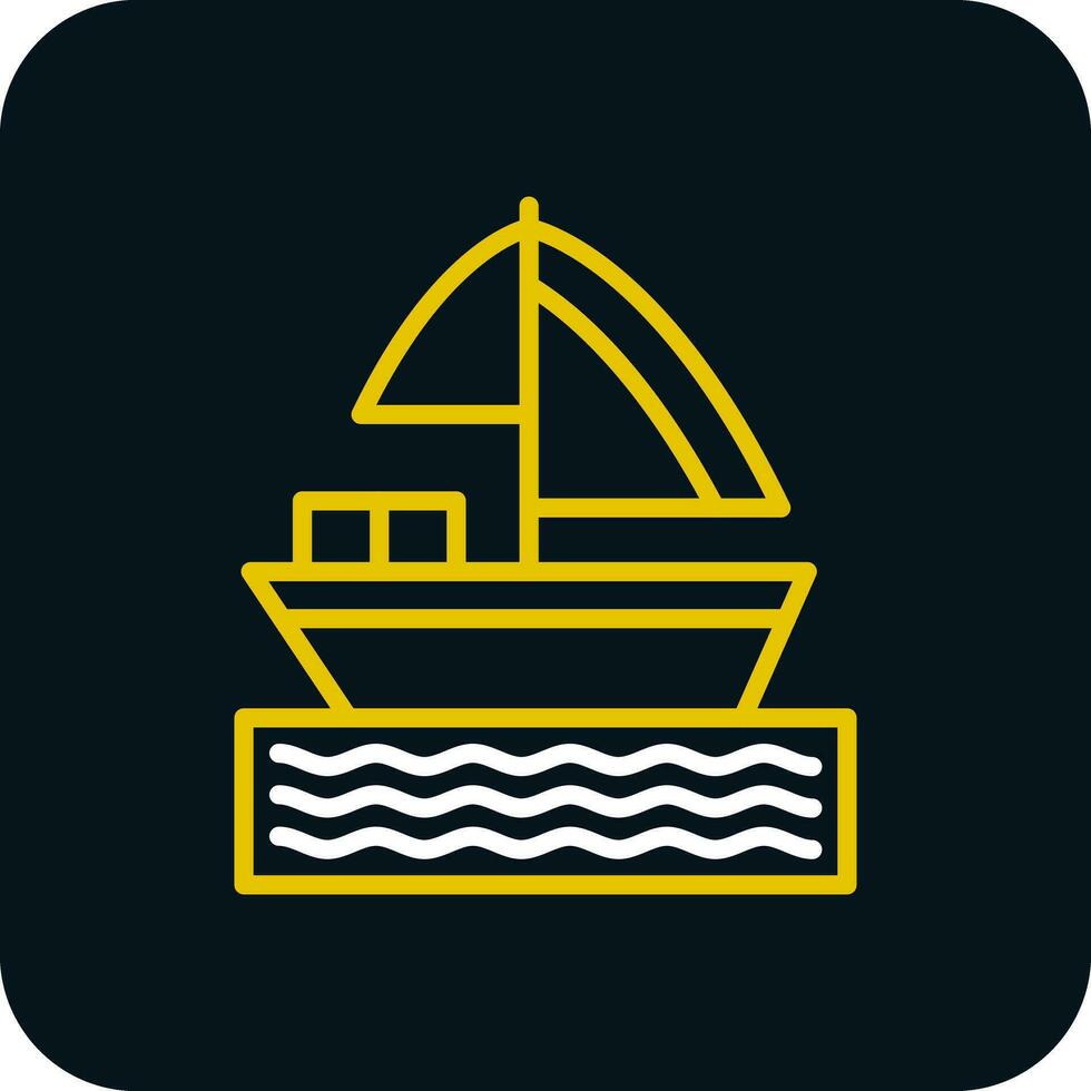 diseño de icono de vector de barco