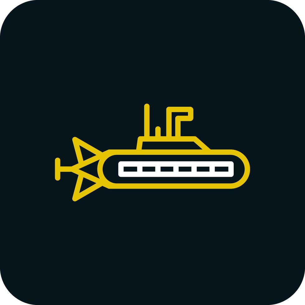 diseño de icono de vector submarino