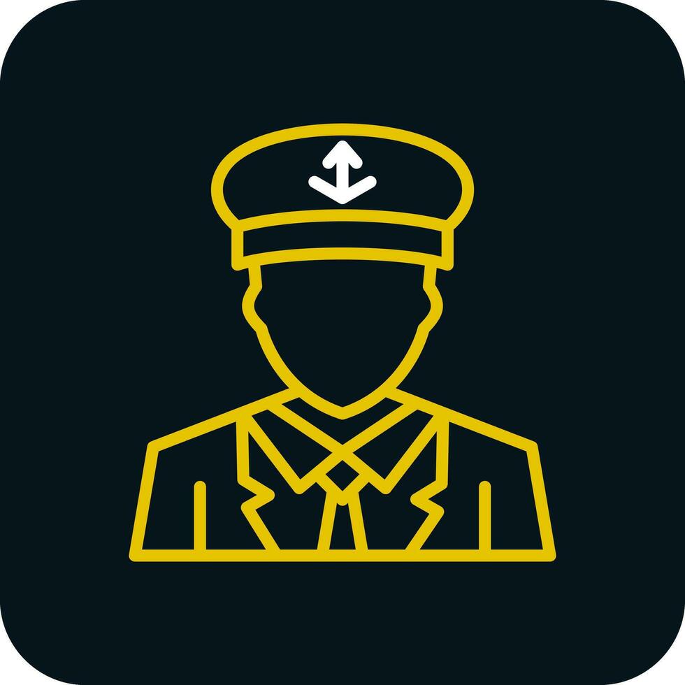 Captain Vector Icon Design