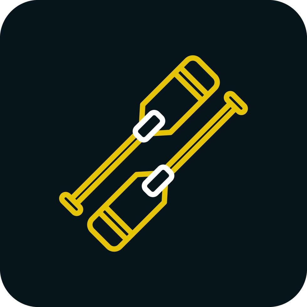 Oars Vector Icon Design