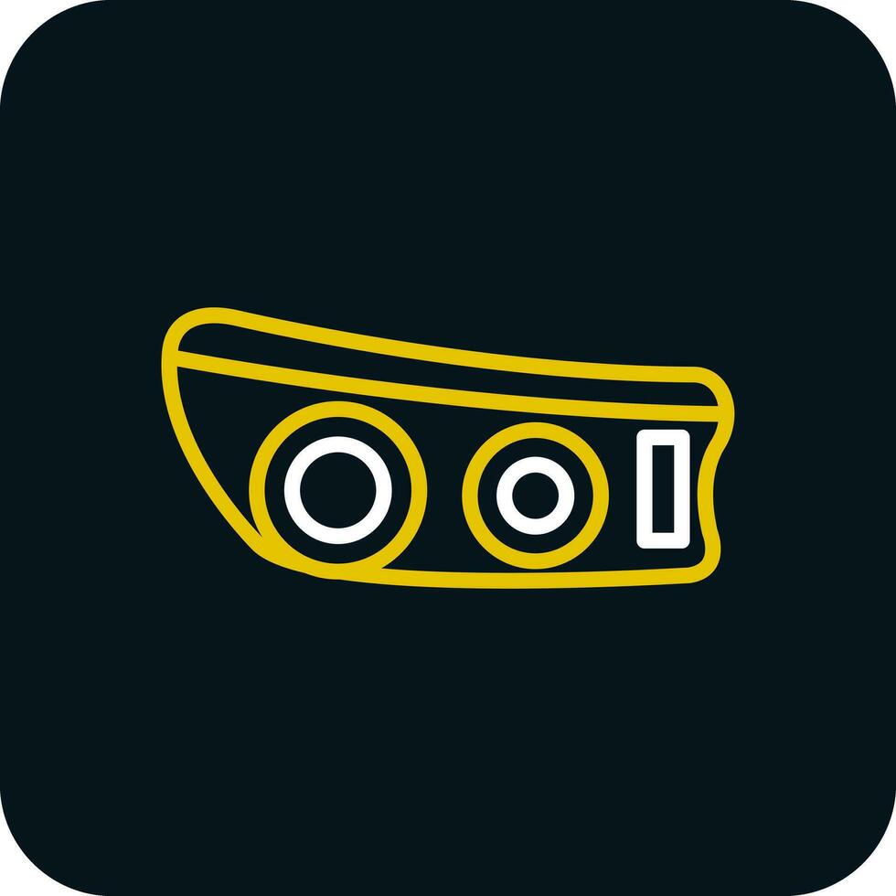 Head light Vector Icon Design