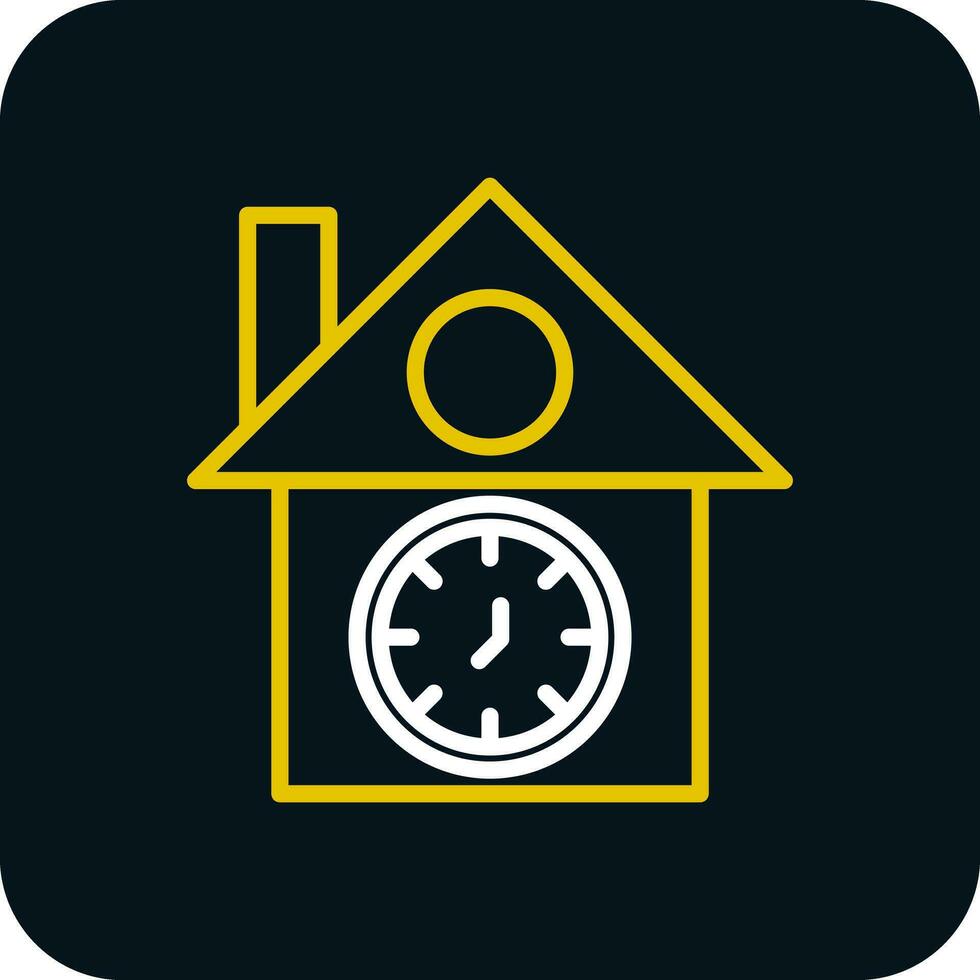 diseño de icono de vector de reloj de cuco