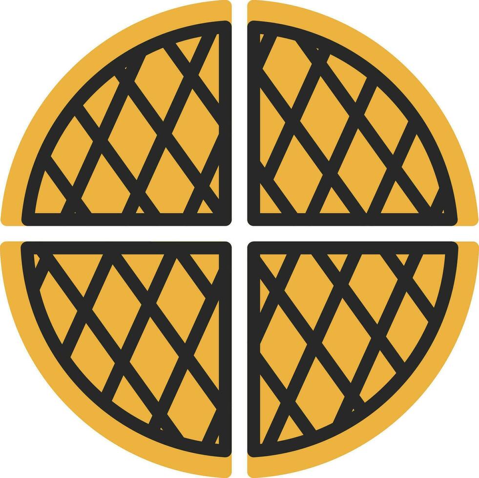 Waffle Vector Icon Design