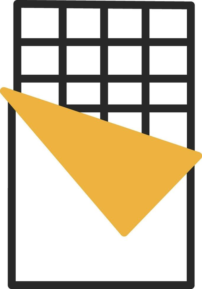 Chocolate bar Vector Icon Design