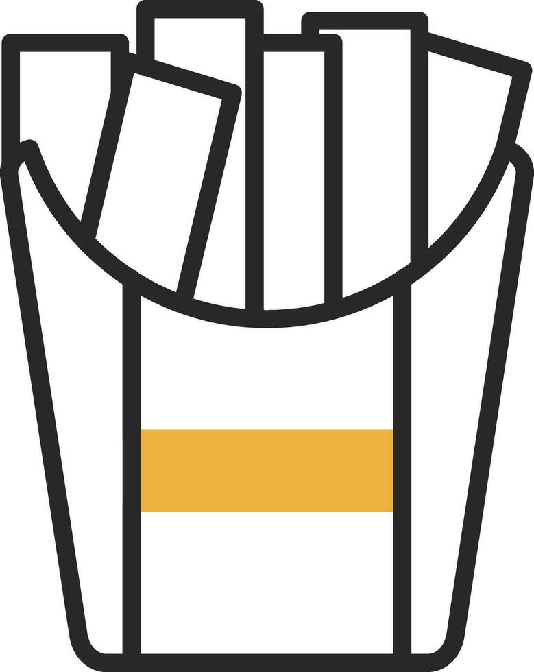 French fries Vector Icon Design