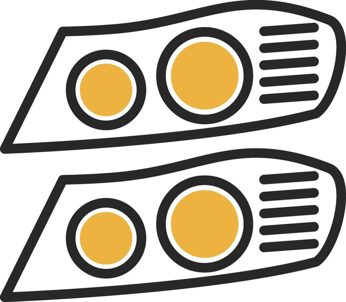 Car lights Vector Icon Design