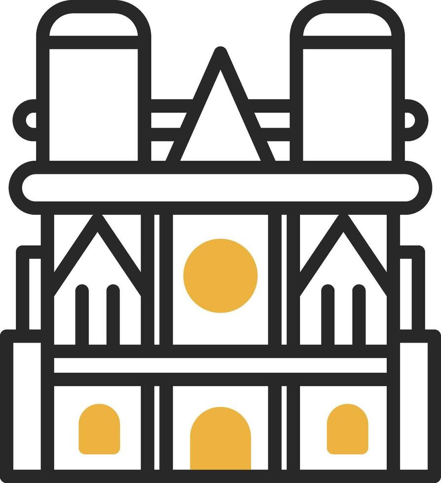 Notre dame Vector Icon Design