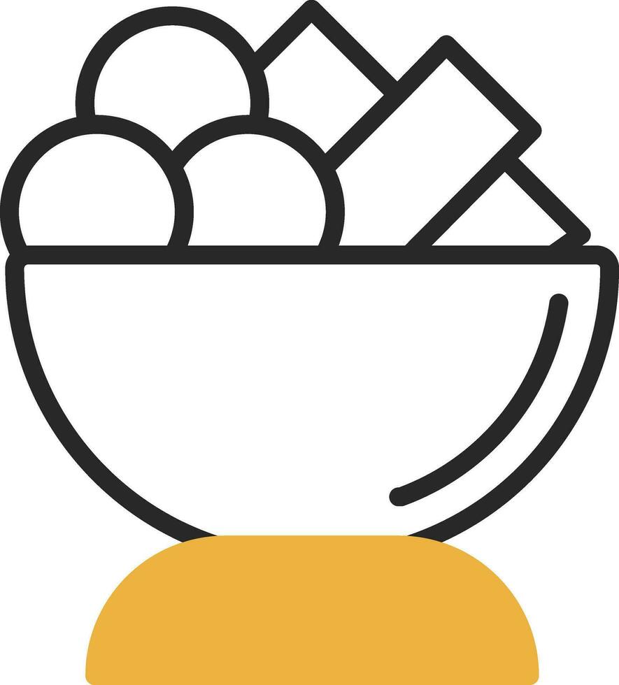 Moules frites Vector Icon Design