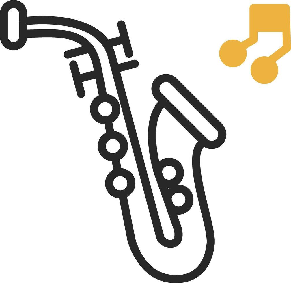 Saxophone Vector Icon Design