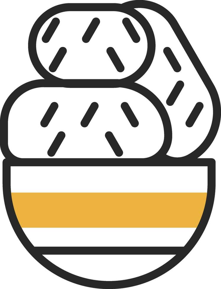 Croquette Vector Icon Design