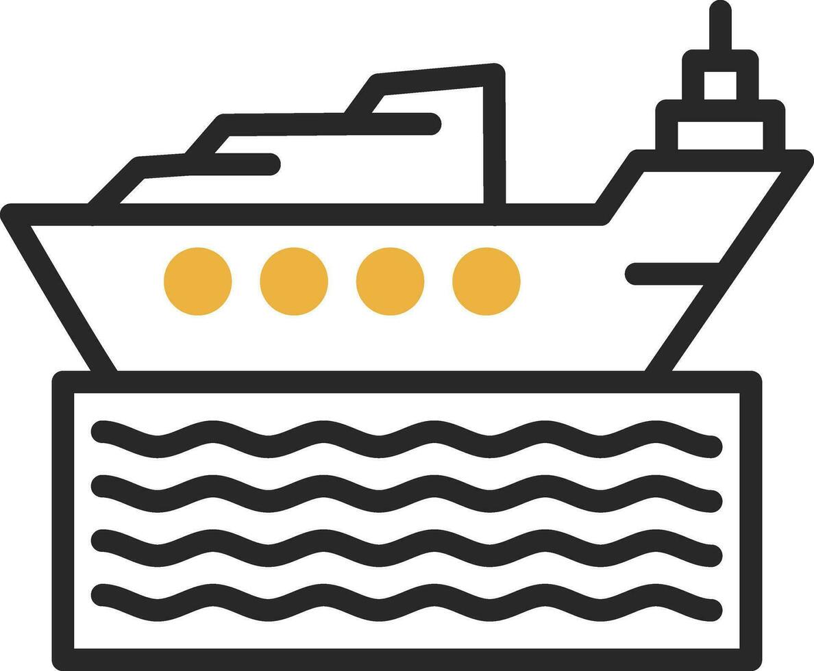 diseño de icono de vector de barco