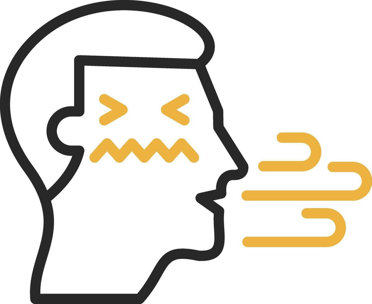 Bad breath Vector Icon Design