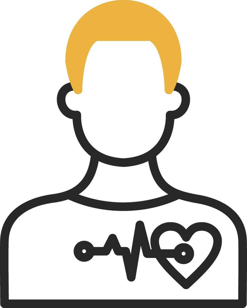 Cardiac arrest Vector Icon Design