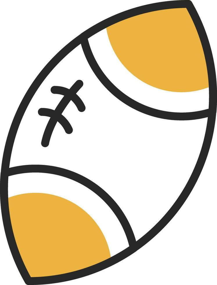 Rugby ball Vector Icon Design