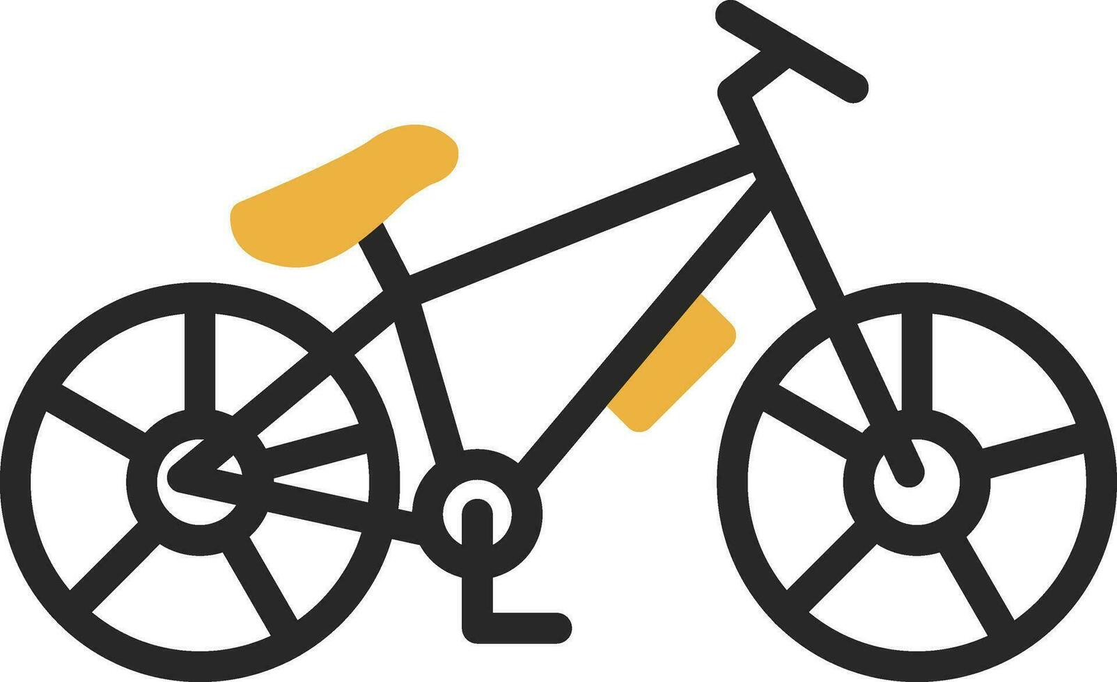 diseño de icono de vector de bicicleta de montaña