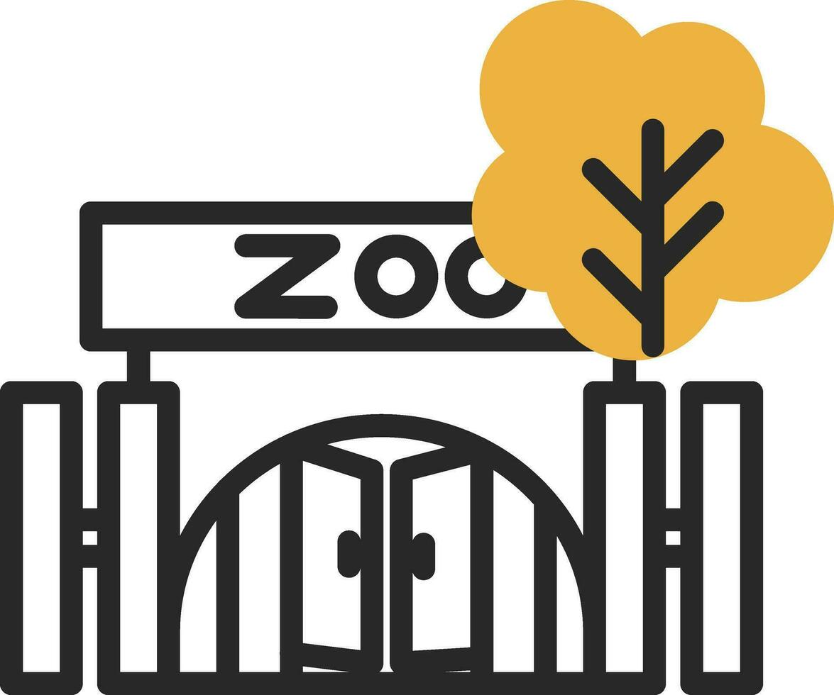 diseño de icono de vector de zoológico