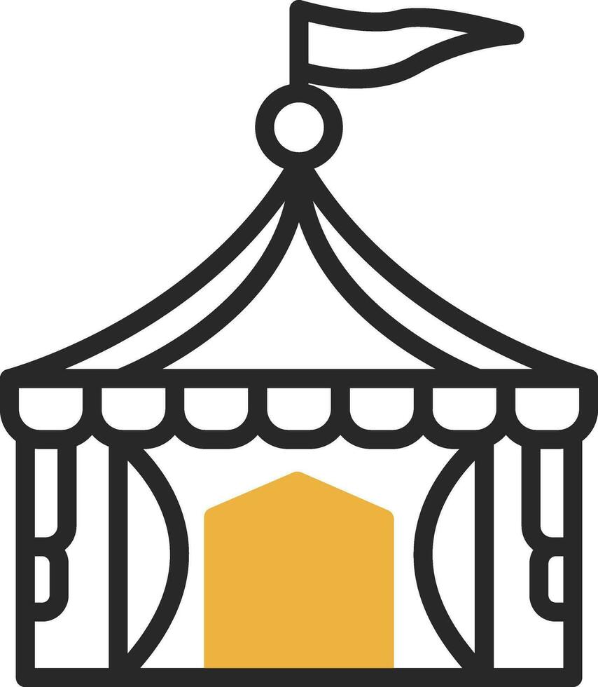 Circus tent Vector Icon Design
