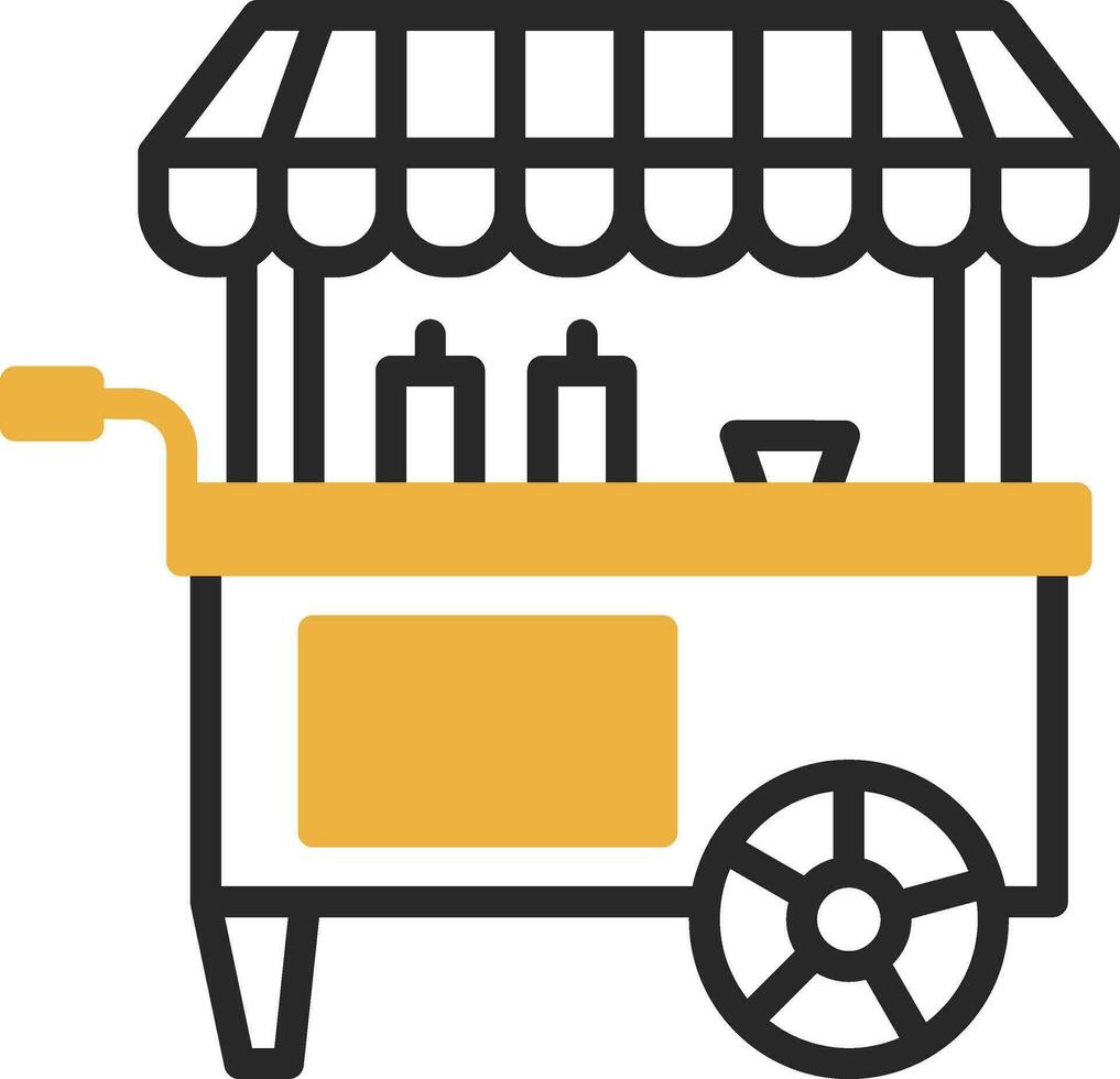 Food cart Vector Icon Design