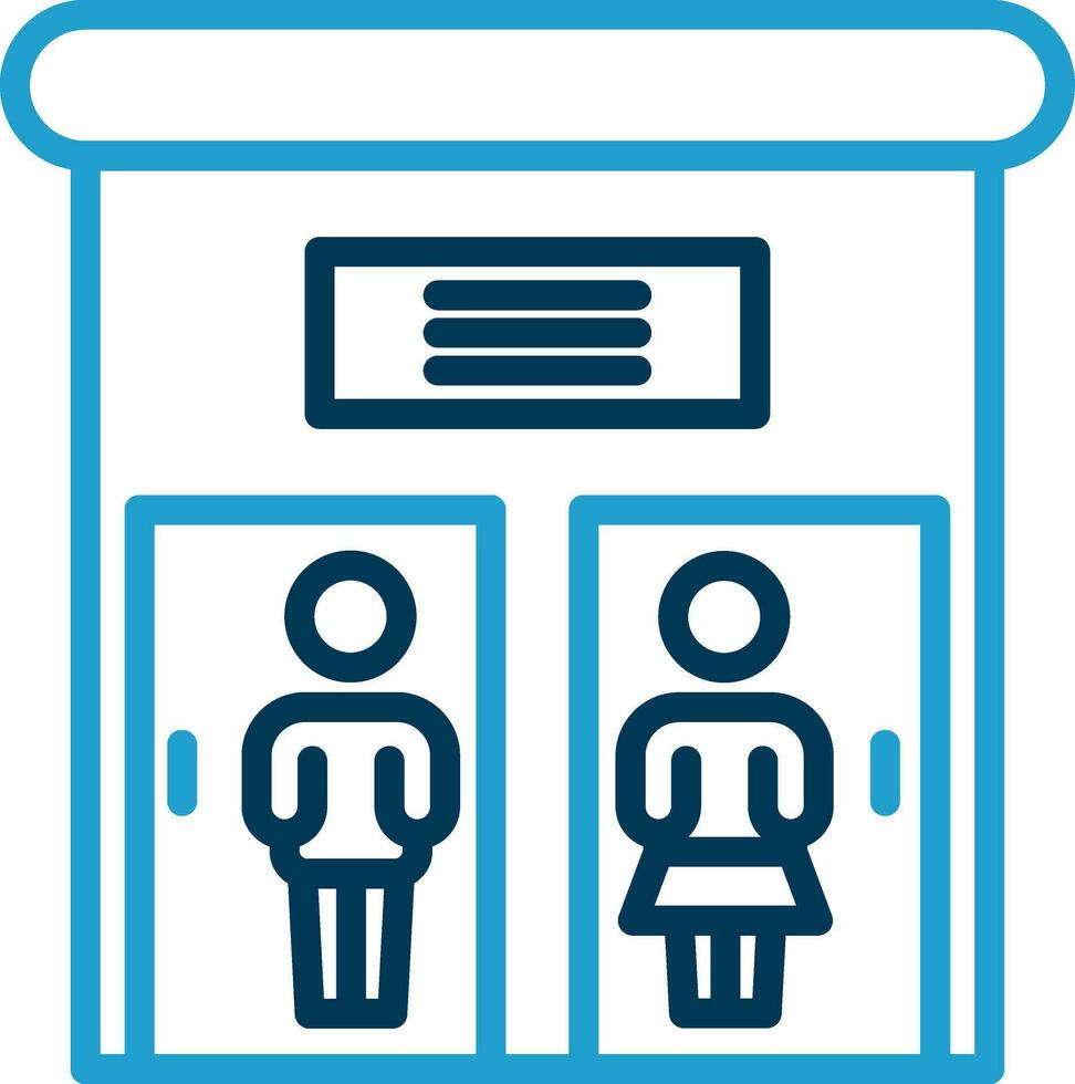 Public toilet Vector Icon Design