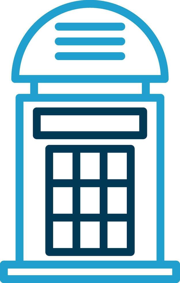 Phone booth Vector Icon Design