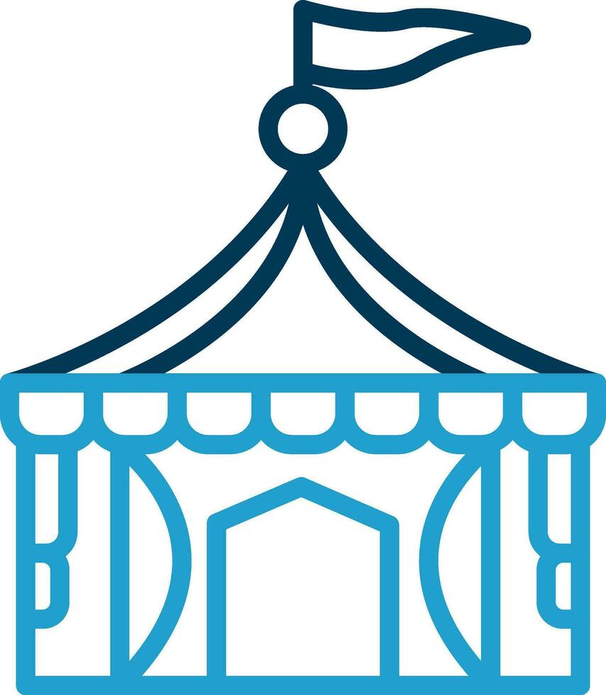 Circus tent Vector Icon Design