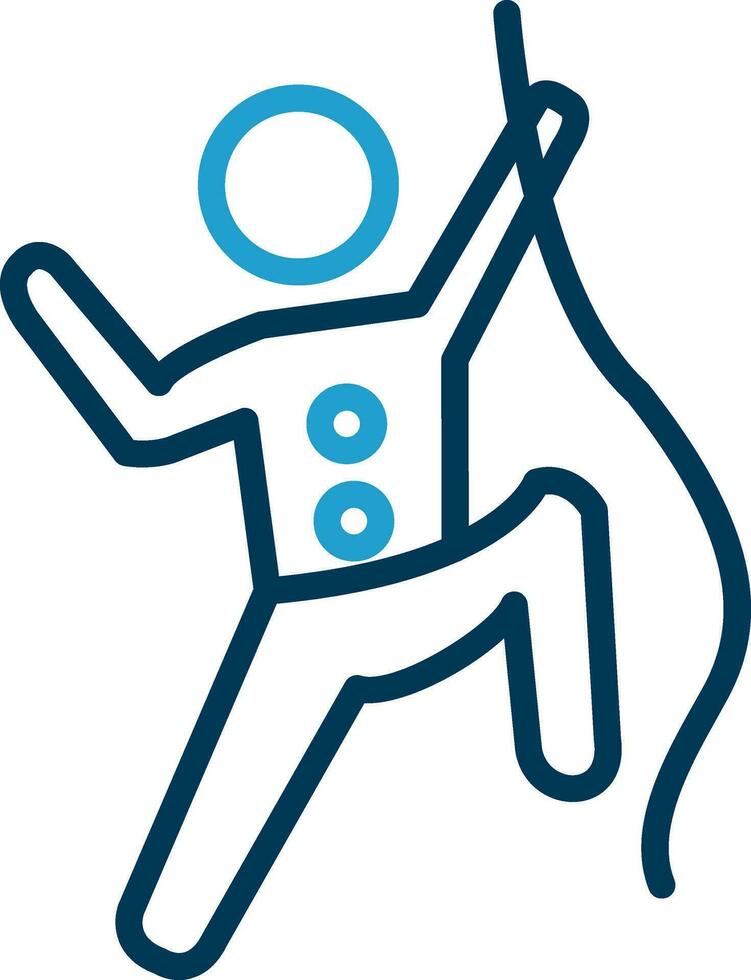 Climbing Vector Icon Design