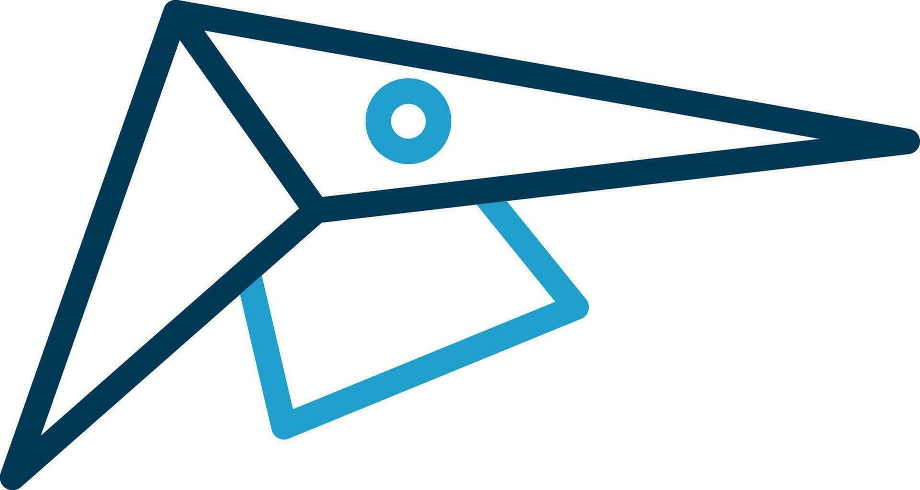 Hang gliding Vector Icon Design