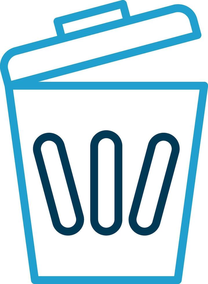 Trash can Vector Icon Design