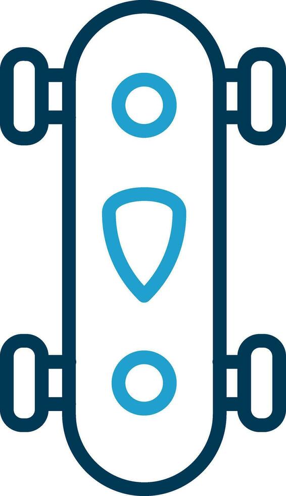 Longboard Vector Icon Design