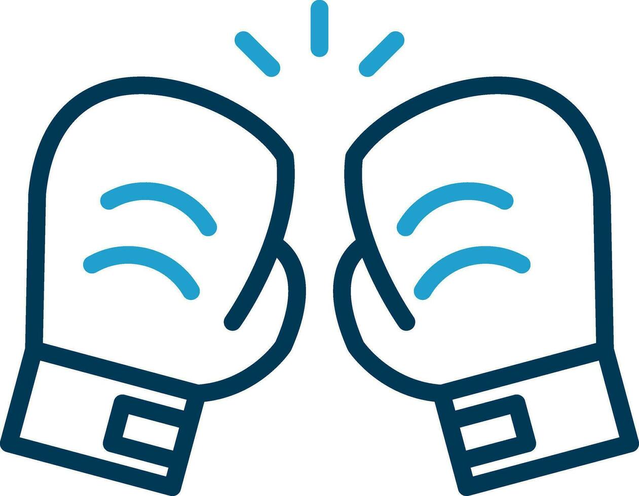 Boxing gloves Vector Icon Design