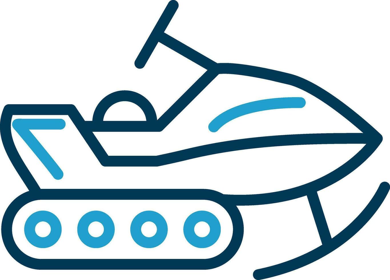 Snowmobile Vector Icon Design