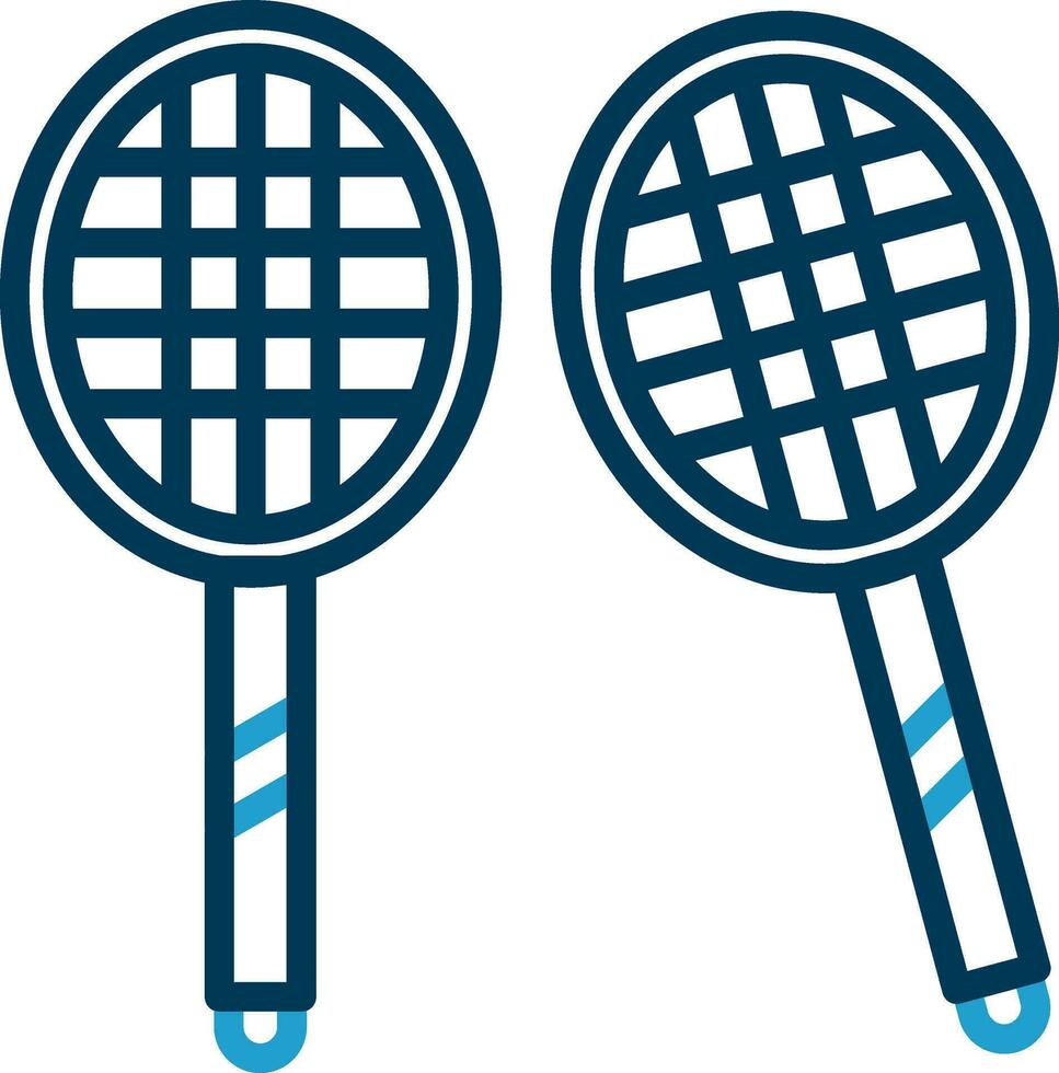 diseño de icono de vector de bádminton