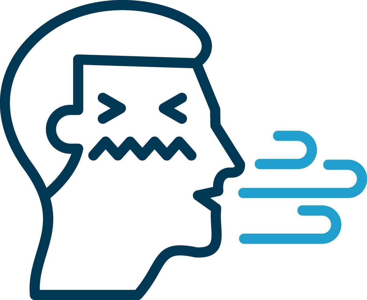 Bad breath Vector Icon Design