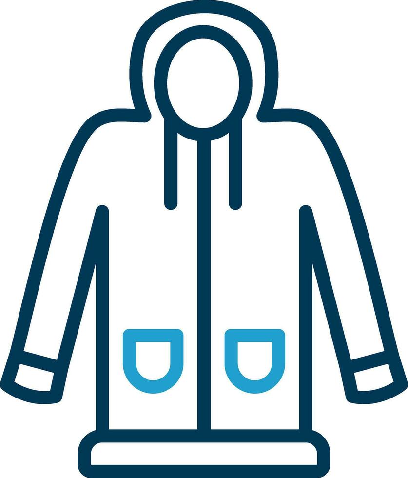 Raincoat Vector Icon Design