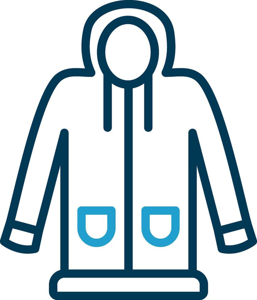 Raincoat Vector Icon Design