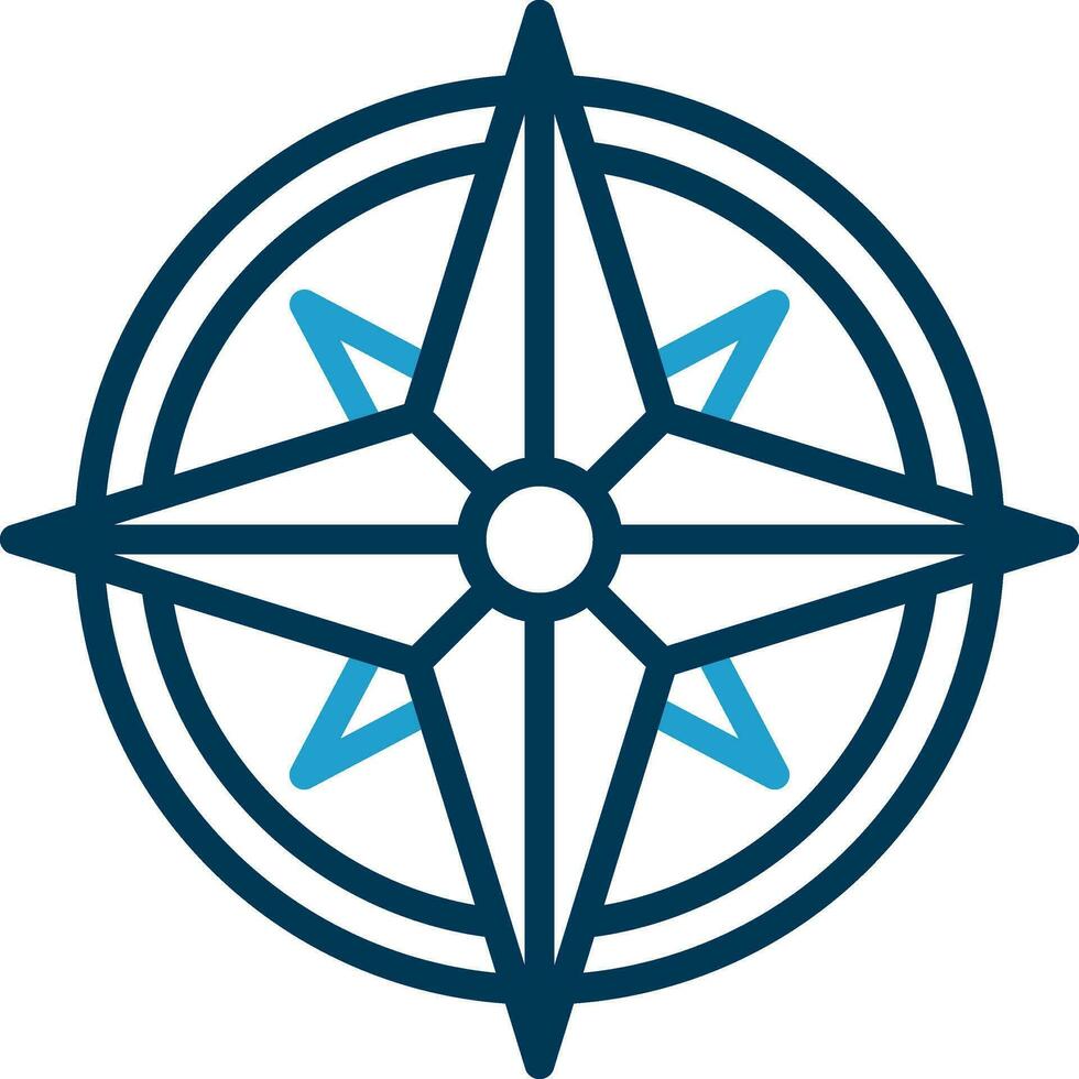 Wind rose Vector Icon Design