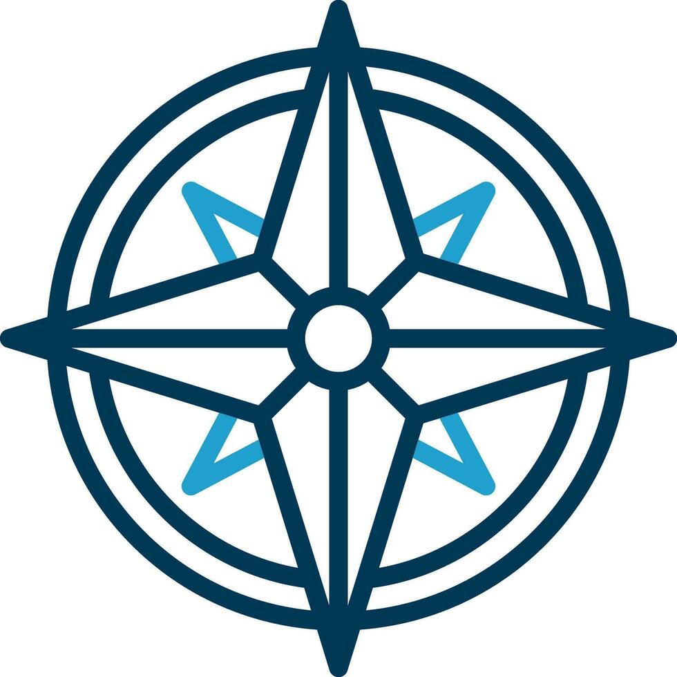 Wind rose Vector Icon Design